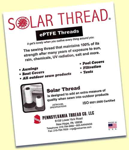 solar thread, pennsylvania